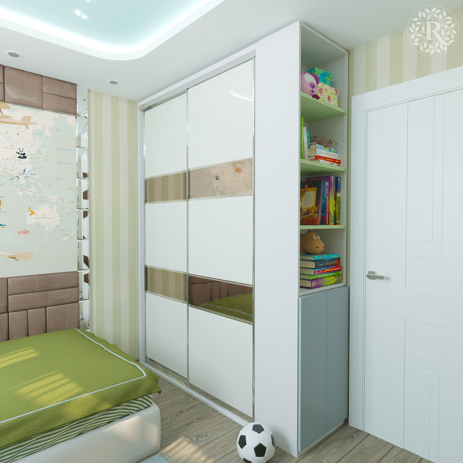 Детская для Мальчика в трёхкомнатной квартире в Москве