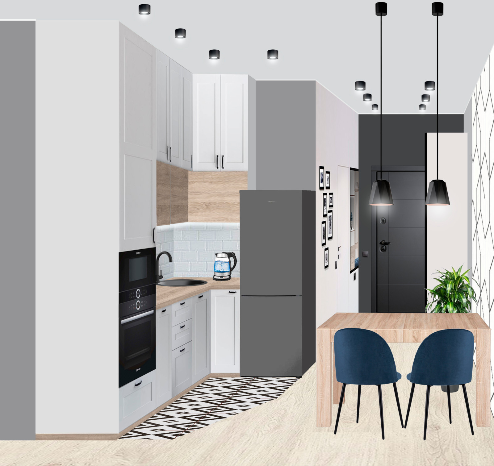 Квартира для отпуска.Эскизный проект