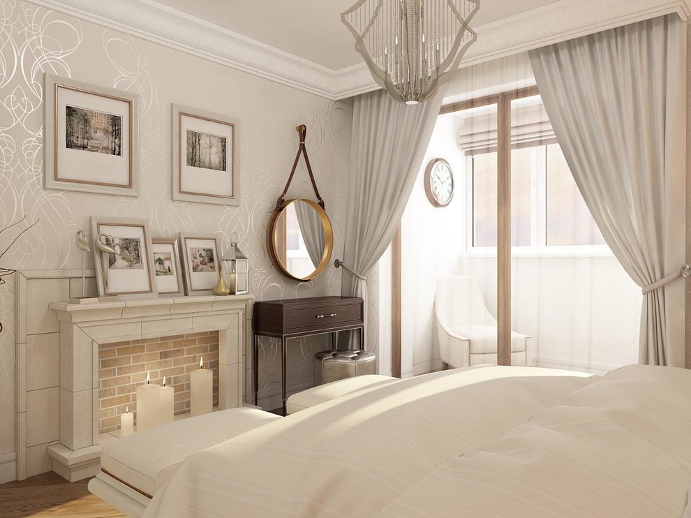 Квартира с белой спальней