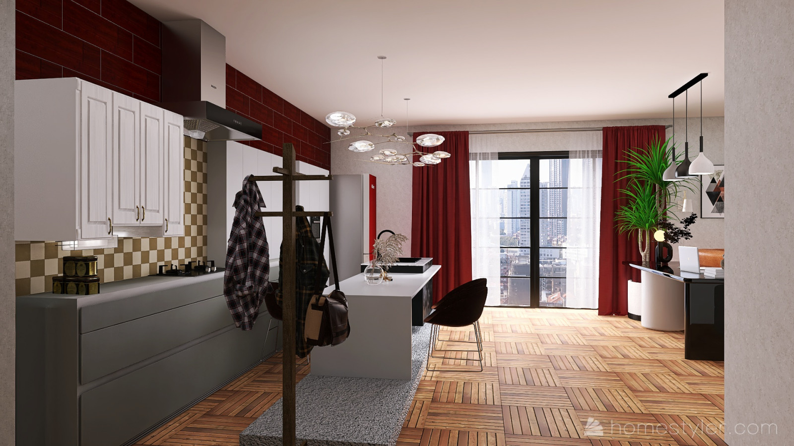 Вид на бар-стойку