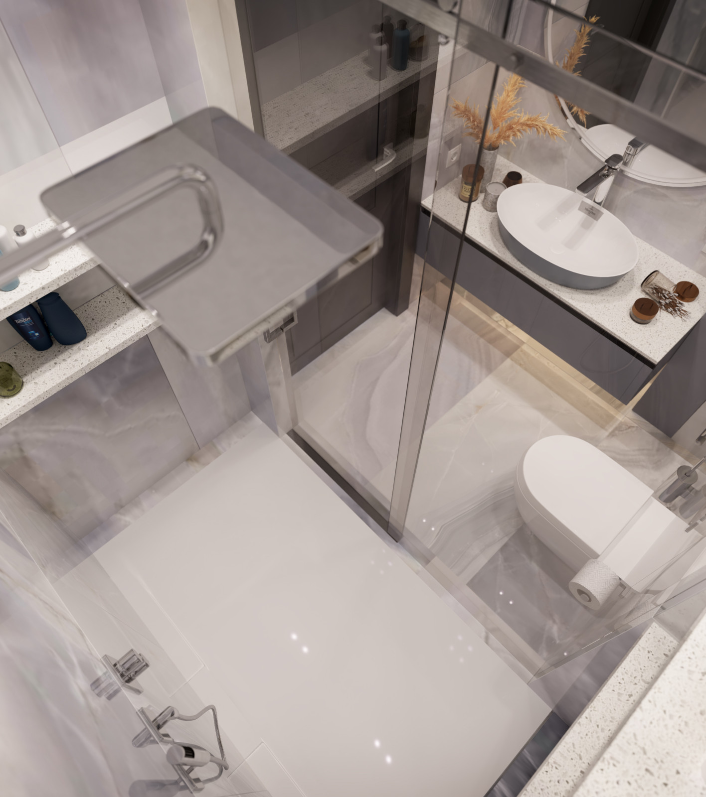 Дизайн интерьера квартиры. 168 кв.м. Soft contrasts.