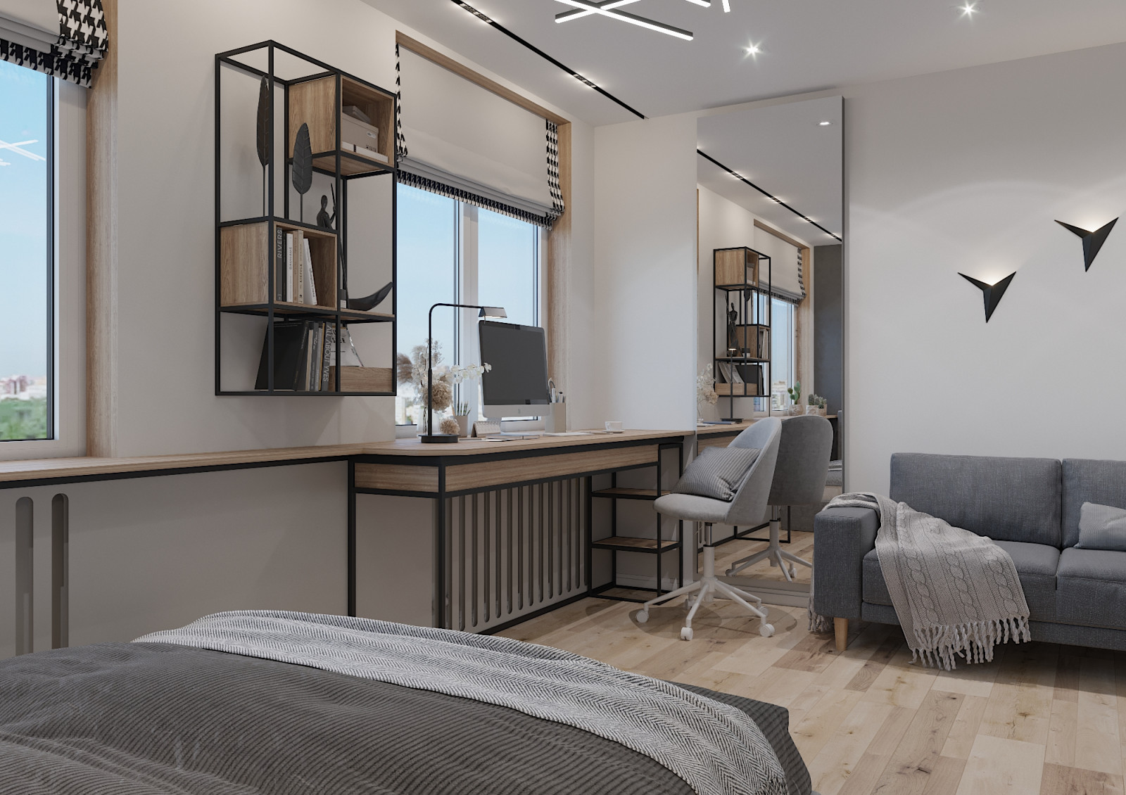 Яркая квартира для дождливого города