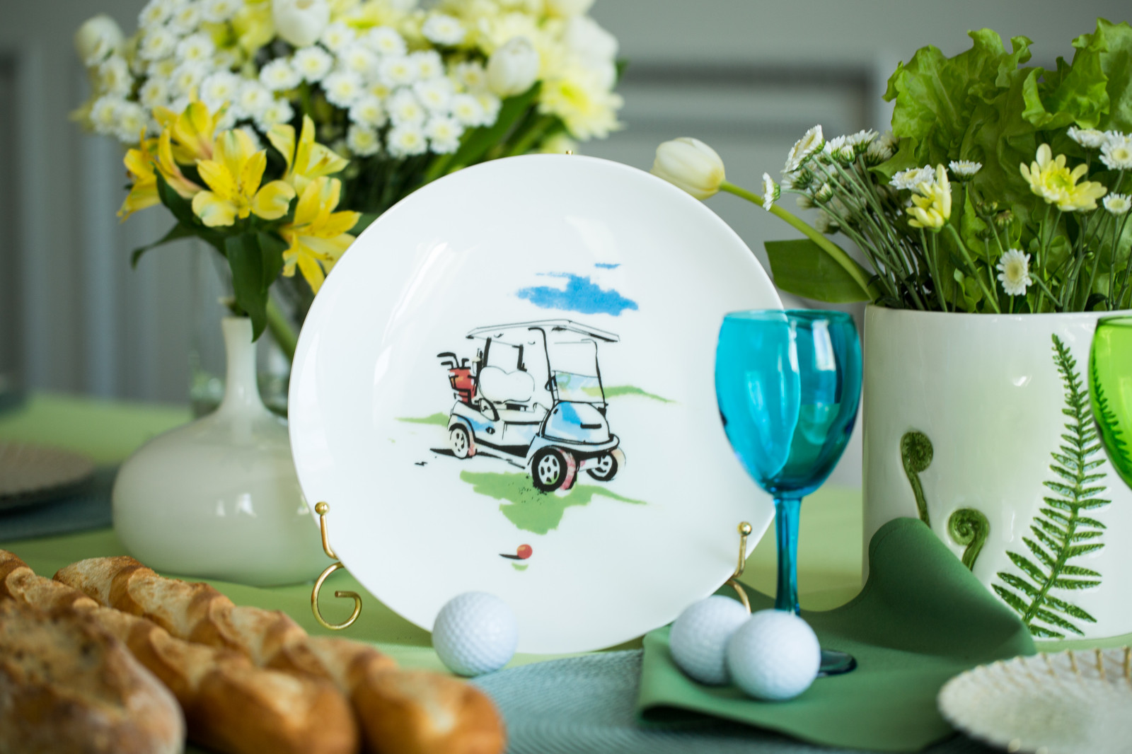Сервировка стола в стиле "Голф"