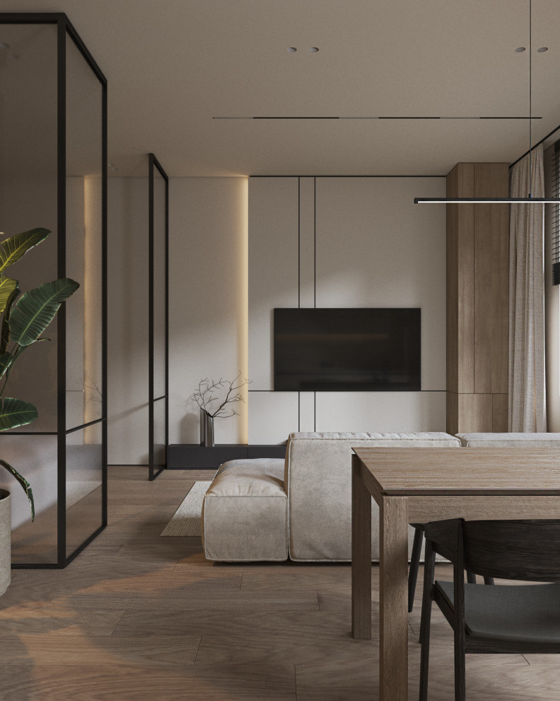 Обложка проекта: Квартира-студия 39м2 в стиле минимализм