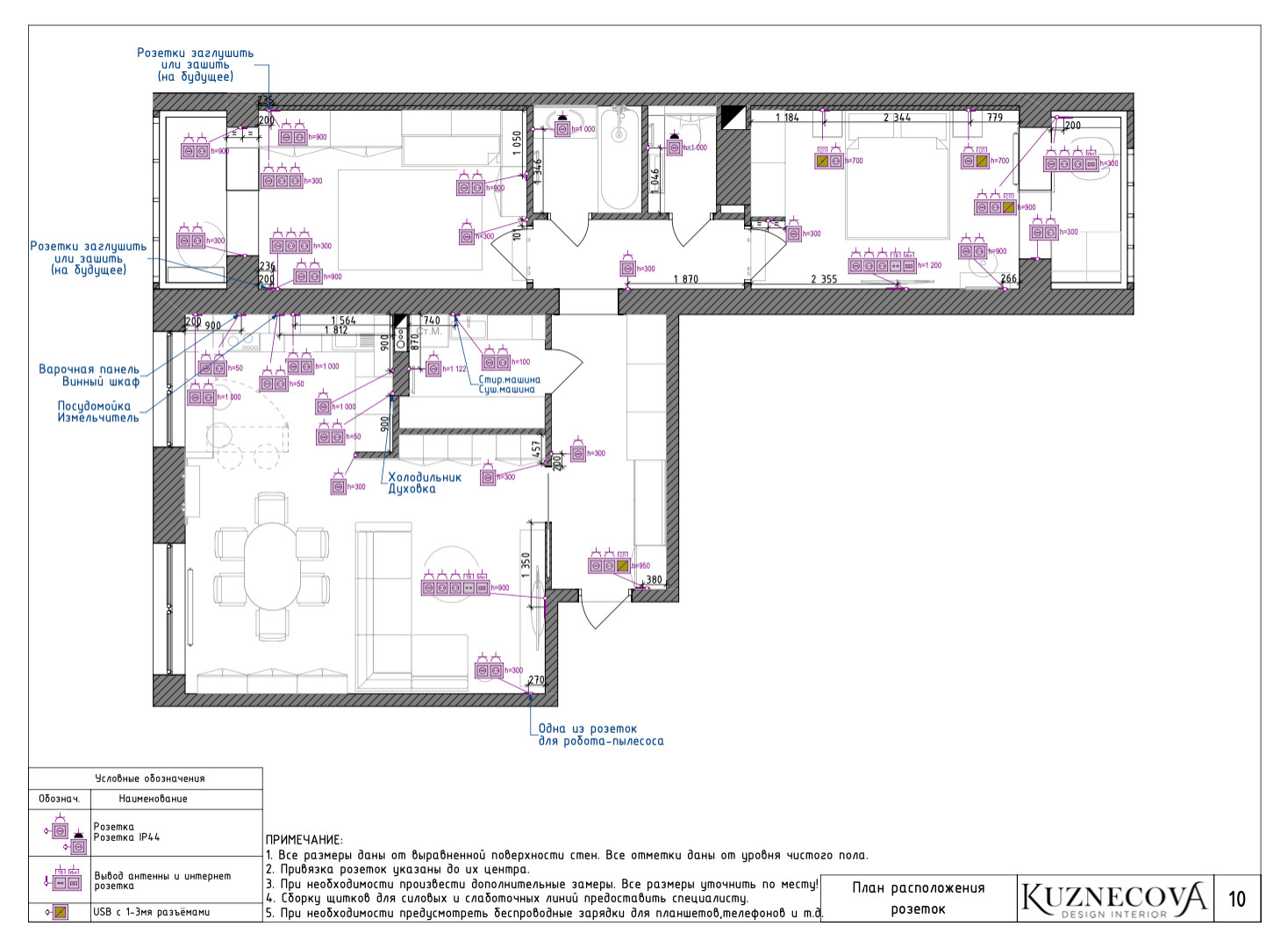 Дизайн проект квартиры 84 кв.м.