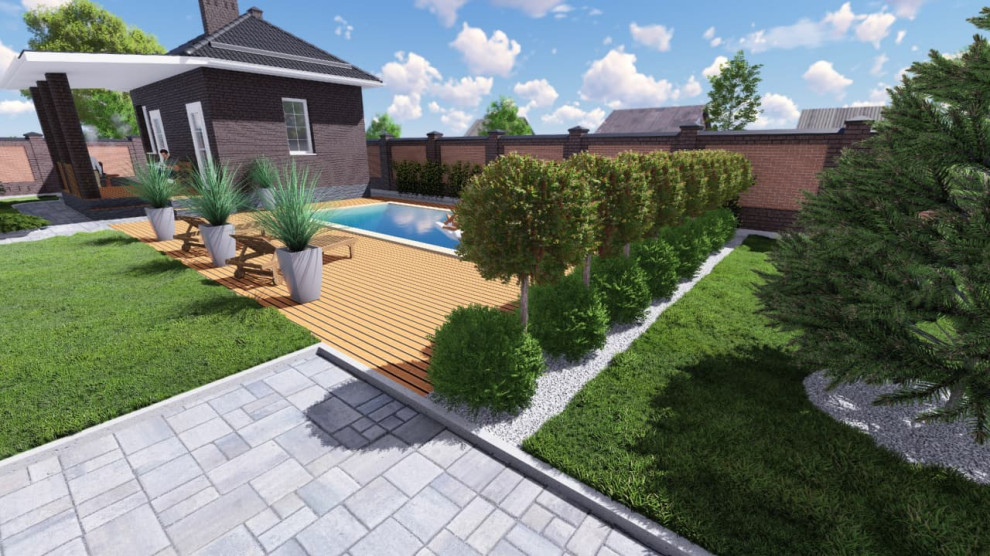 Обложка проекта: Ландшафтный дизайн в Нововеличковской