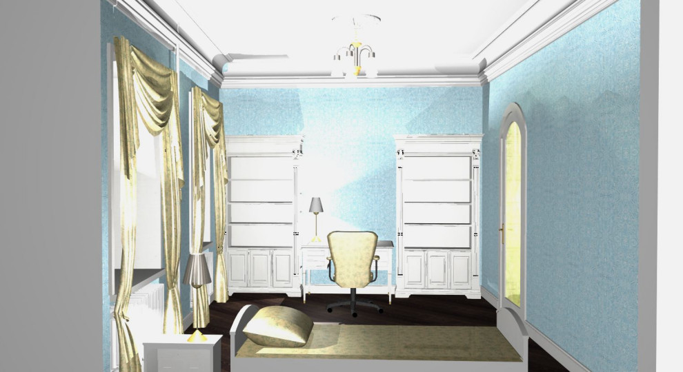 Английский колониальный. Дизайн-проект квартиры в историческом доме 1890 года на