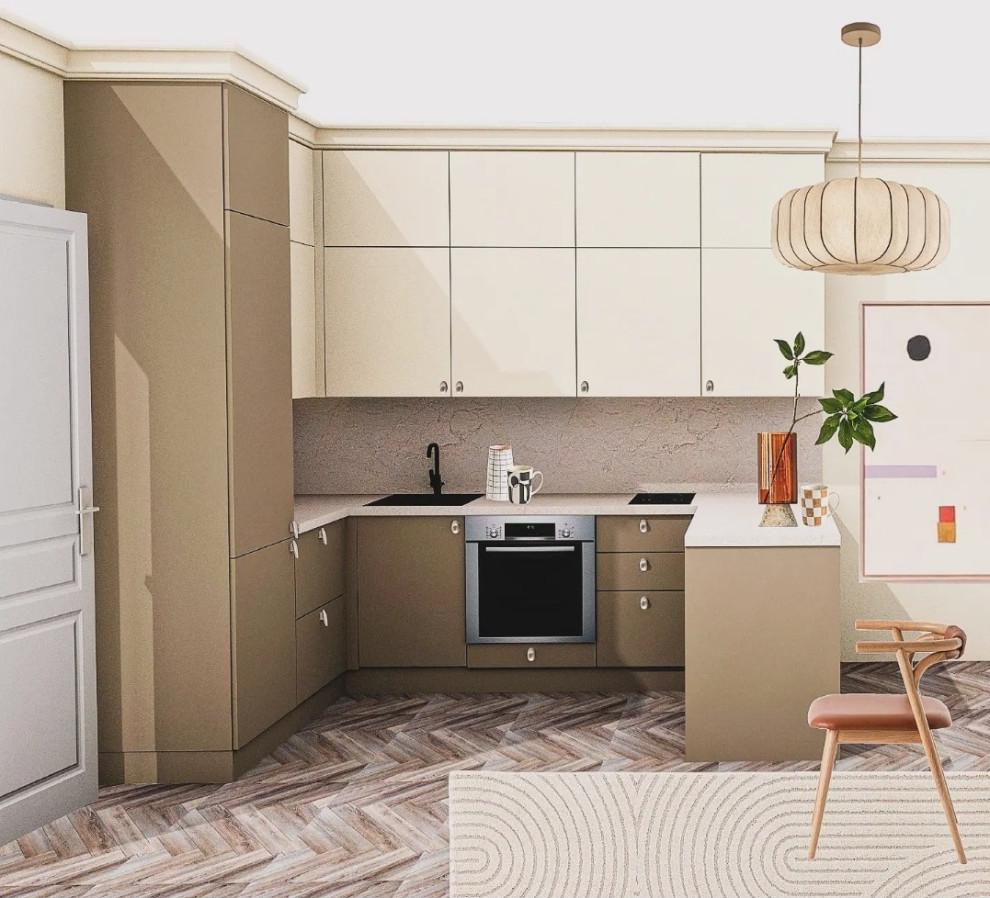 Фрагмент кухни - гостиной