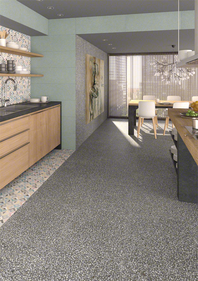 Коллекции Portofino (пол) и коллекция Brenta (пол-стена)