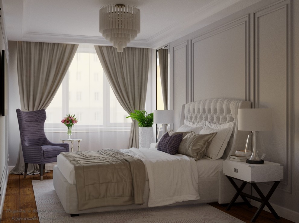 Дизайн-проект четырехкомнатной квартиры в жилом комплексе "Дом-Мегалит на Неве".