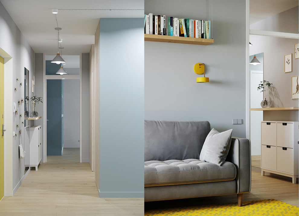 дизайн-проект прихожей и спальни