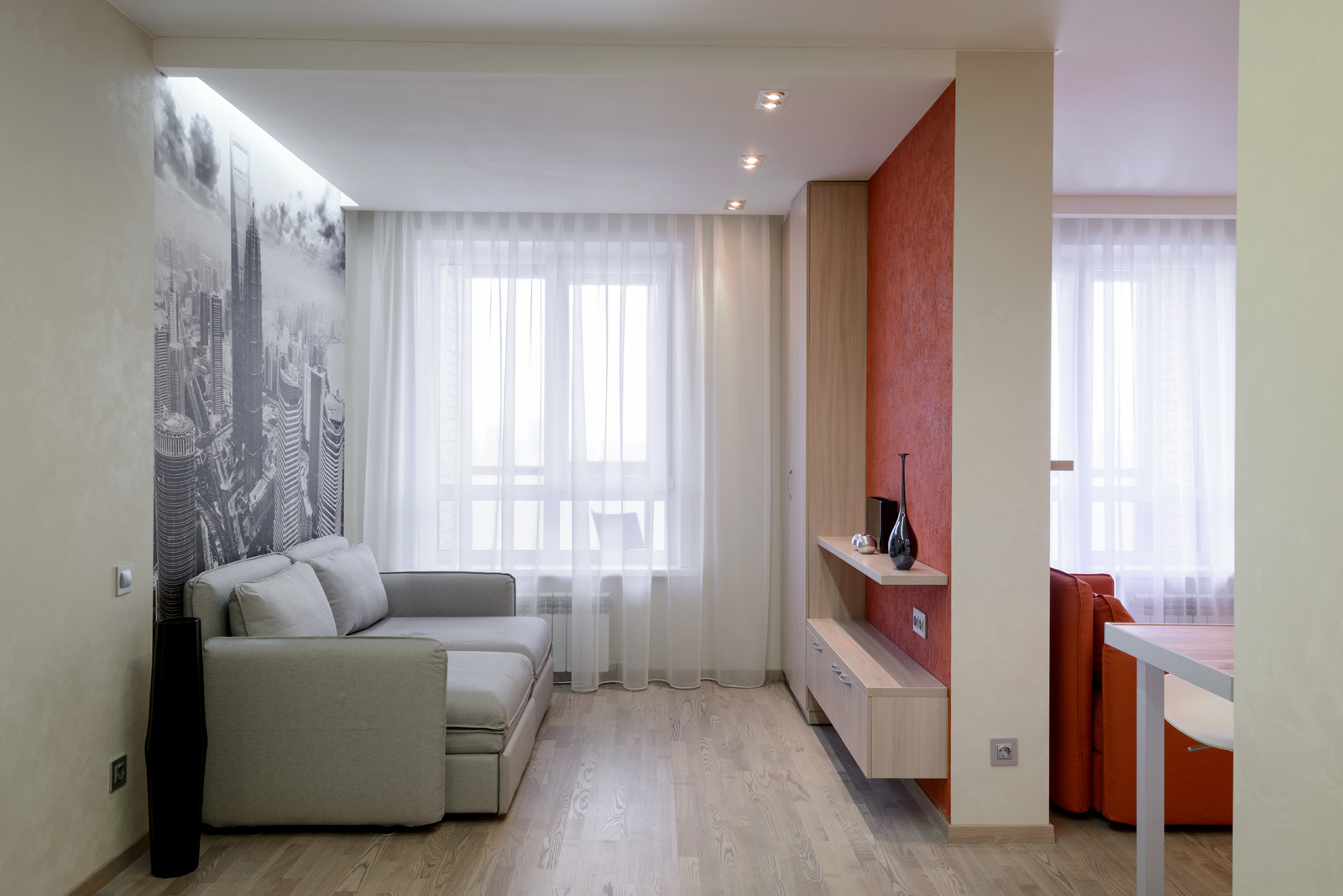 Обложка проекта: квартира-студия в минимализме