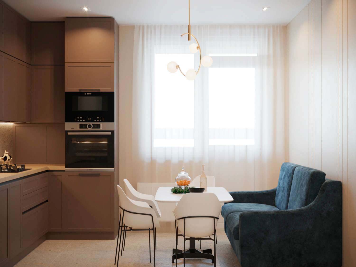 2х Уровневая квартира 90м2 в г. Пионерском. Кухня