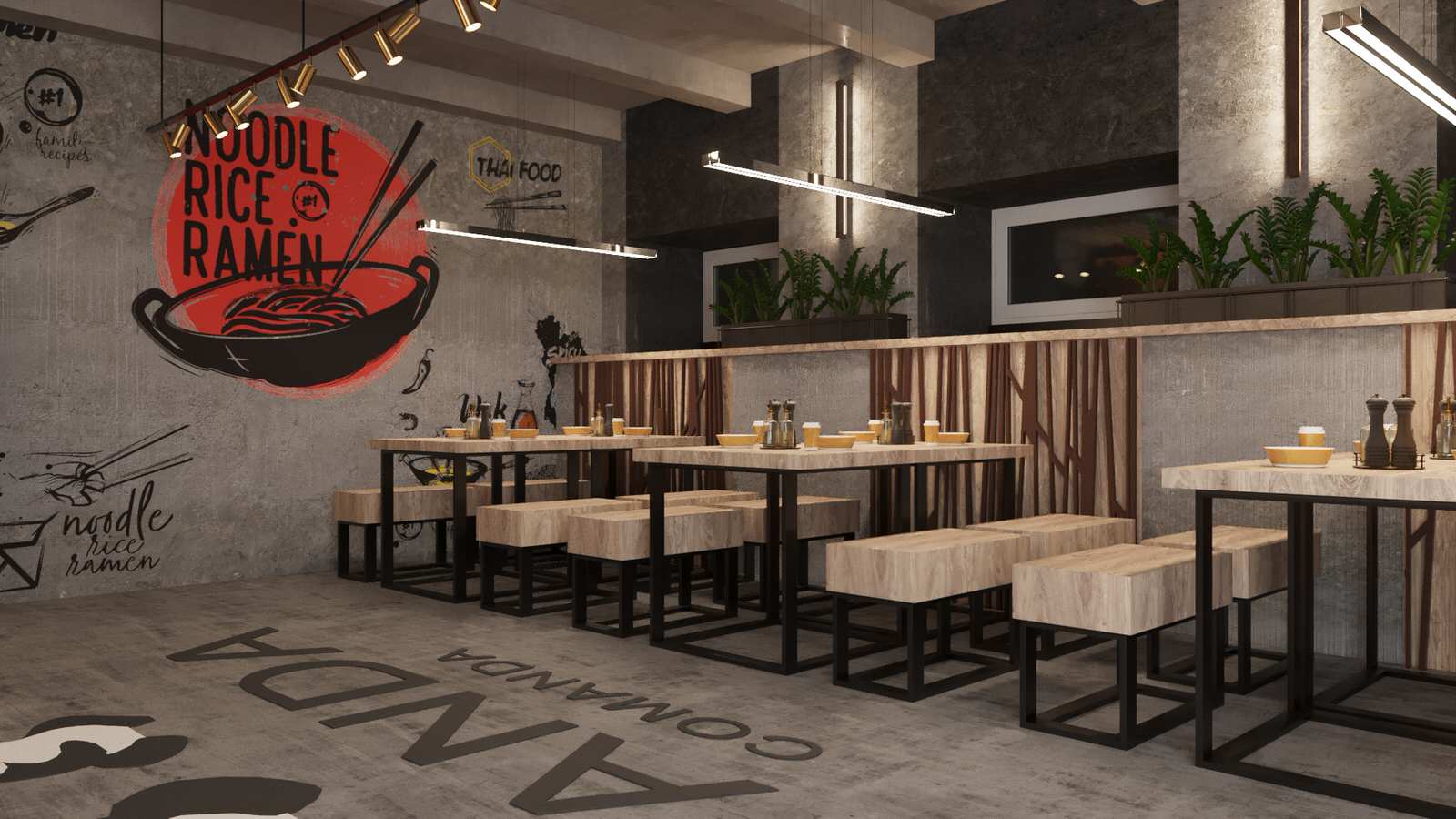 Restaurant_016_визуализация интерьера ресторана в г. Санкт-Петербург