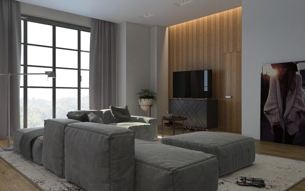 Дизайн кухни гостиной в загородном доме