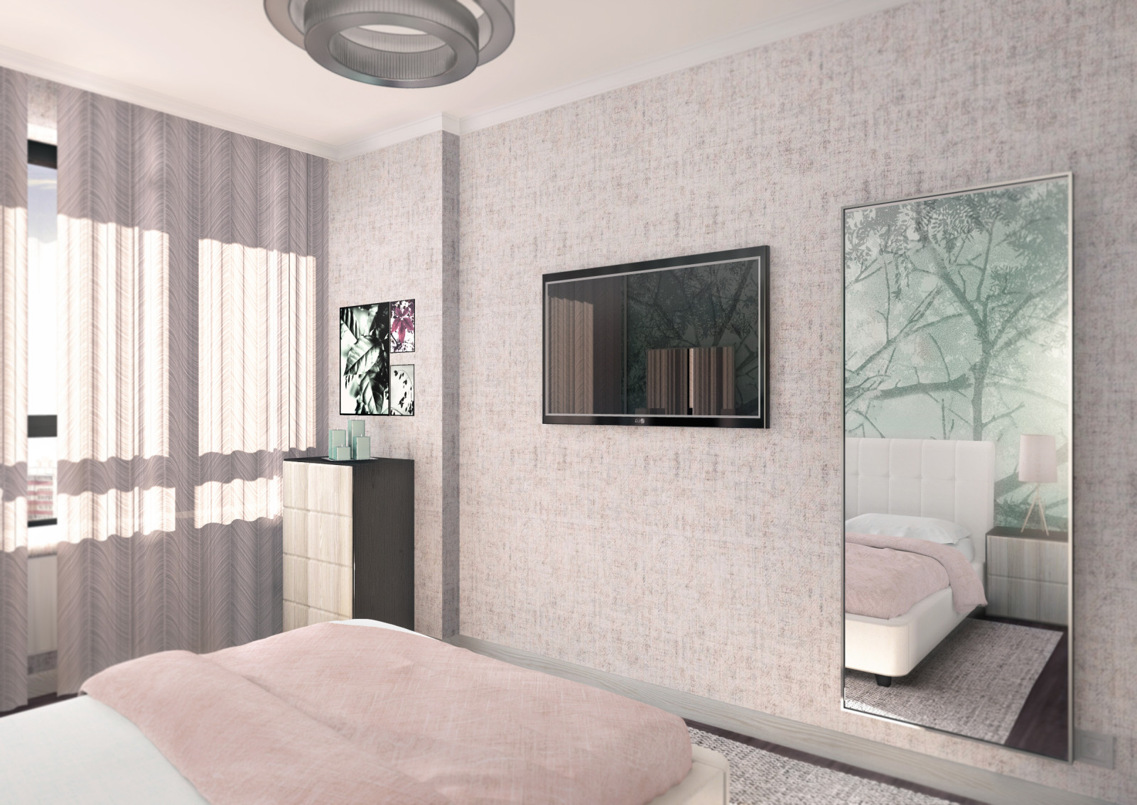 Дизайн проект 1-но комнатной квартиры для сдачи в аренду