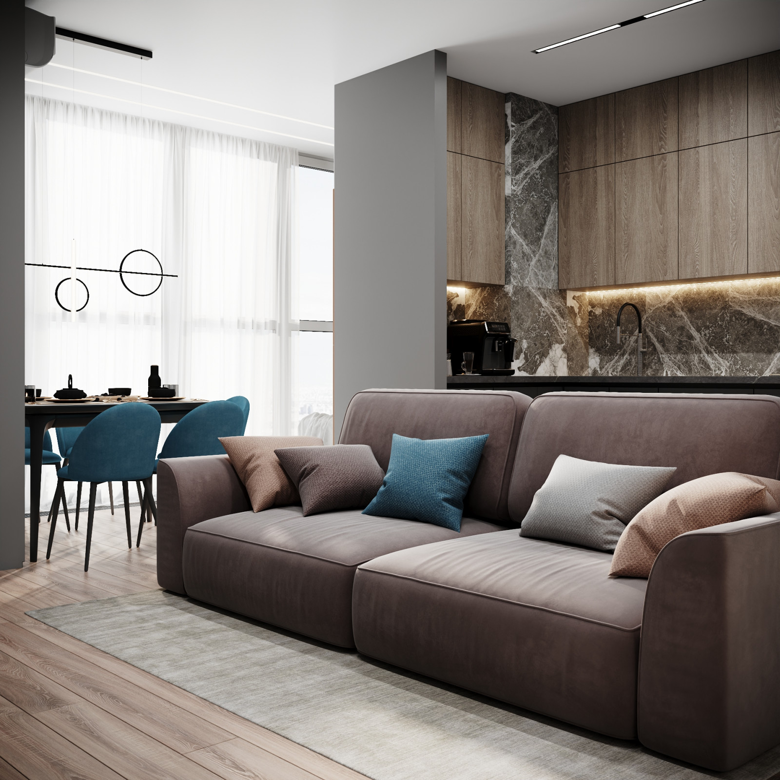 Обложка проекта: Квартира в ЖК Вересаево