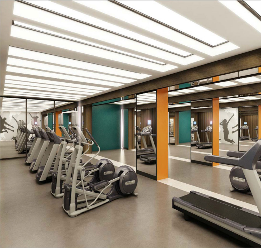 Обложка проекта: Интерьеры фитнес-центра ЖК "Jazz"