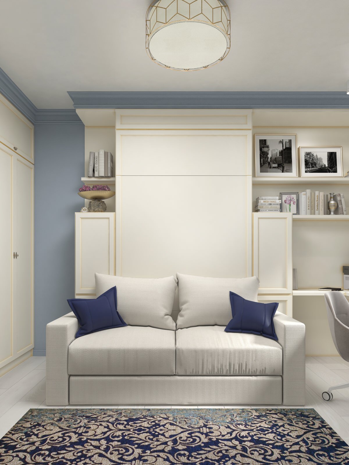 Кабинет для папы - спальня для для дочери