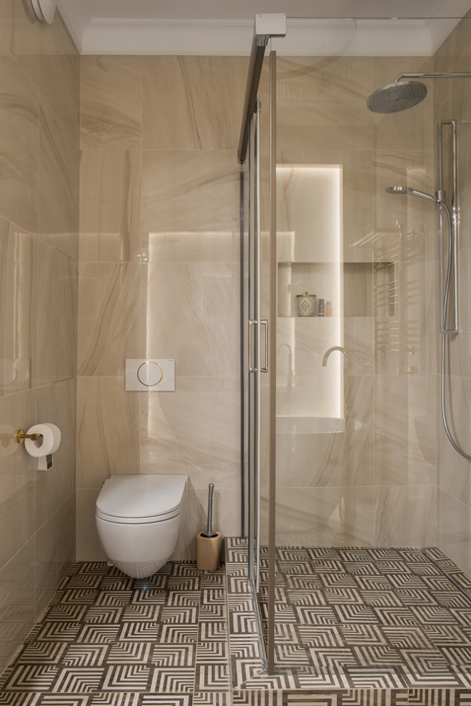 Обложка проекта: Ванная комната в ЖК Доской олимп.  Дизайнер Алена Власова