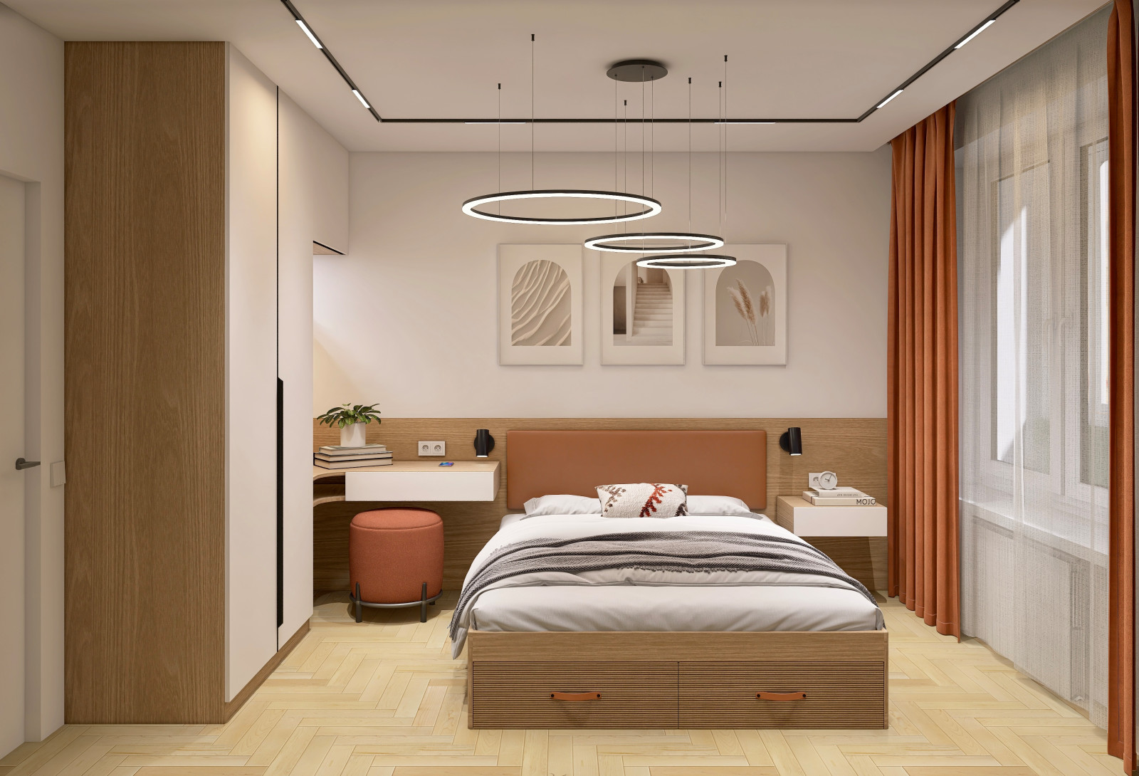 Обложка проекта: Двухкомнатная квартира 66м2