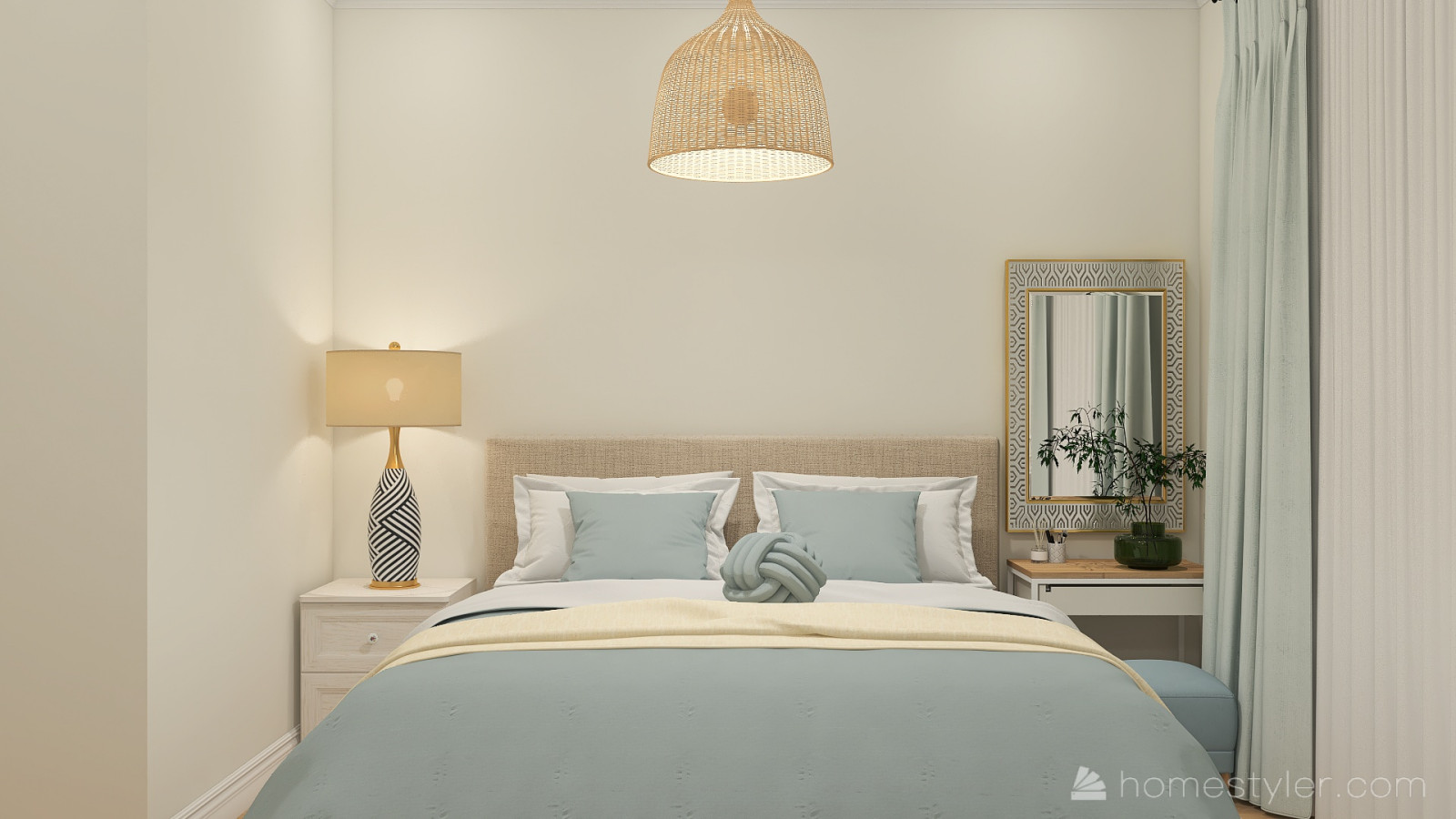 спальня в средиземноморском стиле