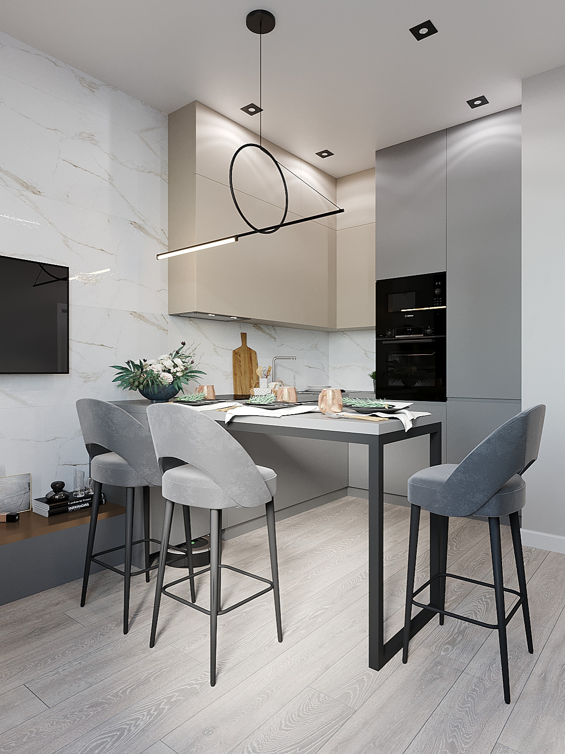 Дизайн- проект ЖК Шервуд 55 кв.м