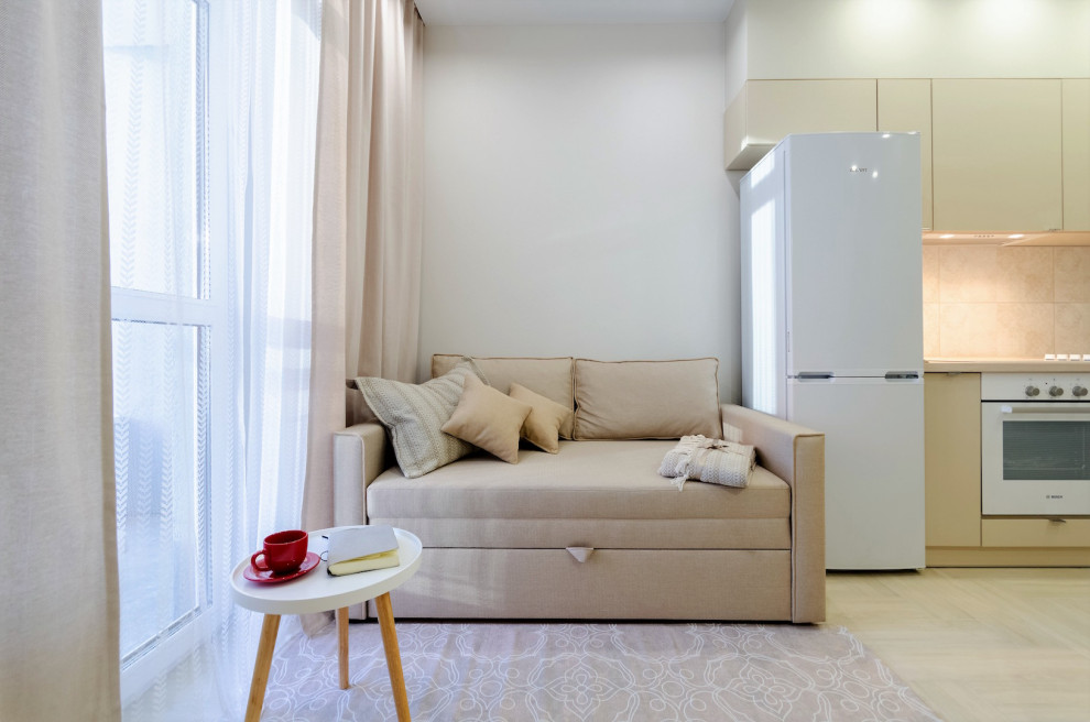 Легкий, расслабляющий интерьер в светлых тонах