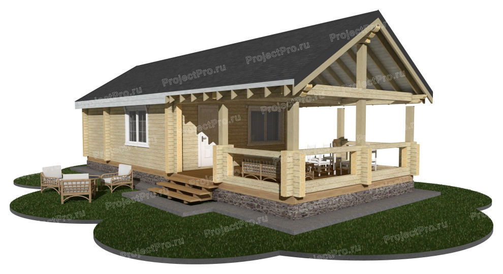 Бани и баньки из бруса, бревна и лафета