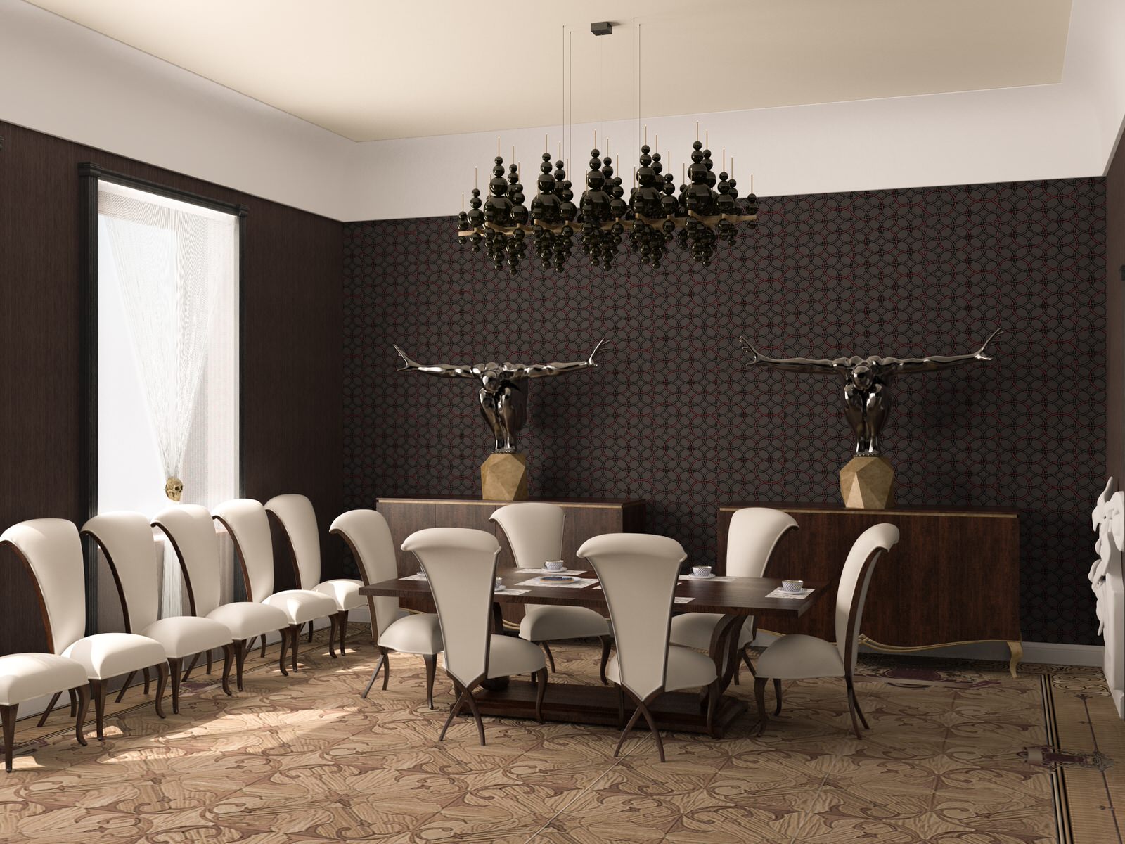 Интерьер столовой в стиле Арт-Дэко