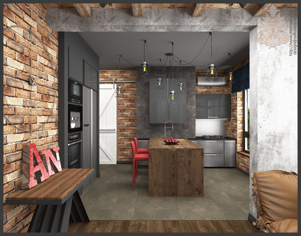 Кухня в стиле Loft