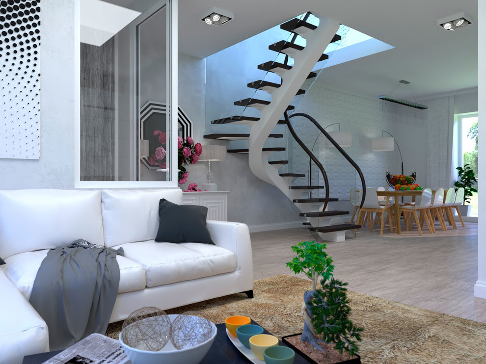 Узкий дом с винтовой лестницей