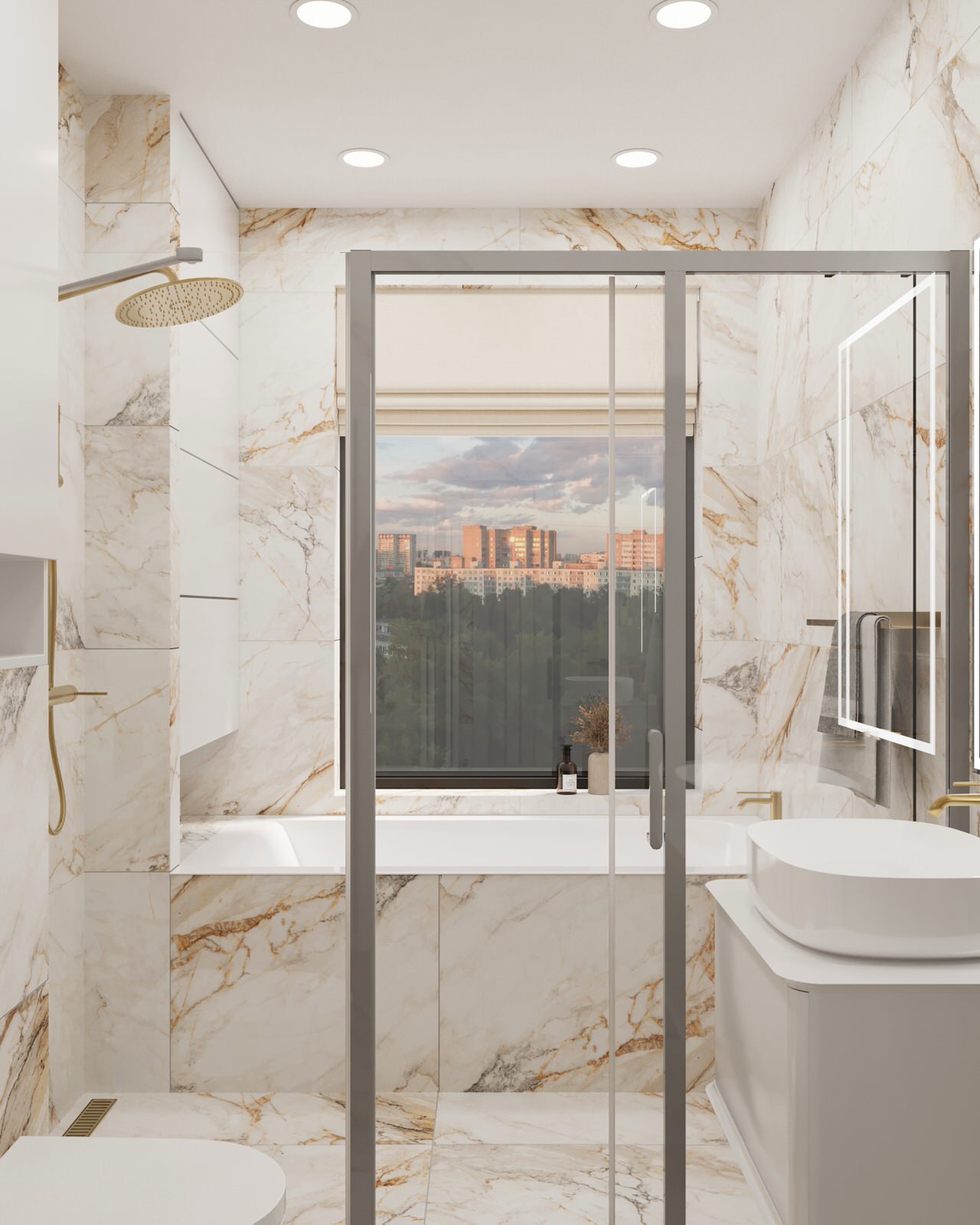 Проект квартиры в 99,2 м2 в неоклассике для молодой пары