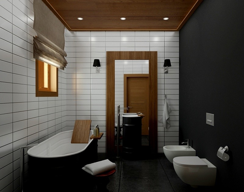 Обложка проекта: Дизайн-проект интерьера жилого дома с баней