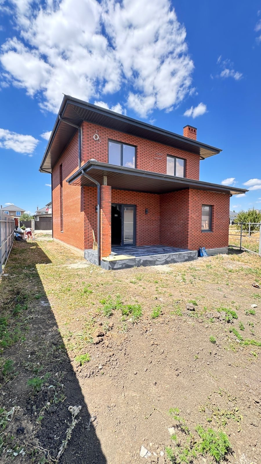 Обложка проекта: Двухэтажный кирпичный дом