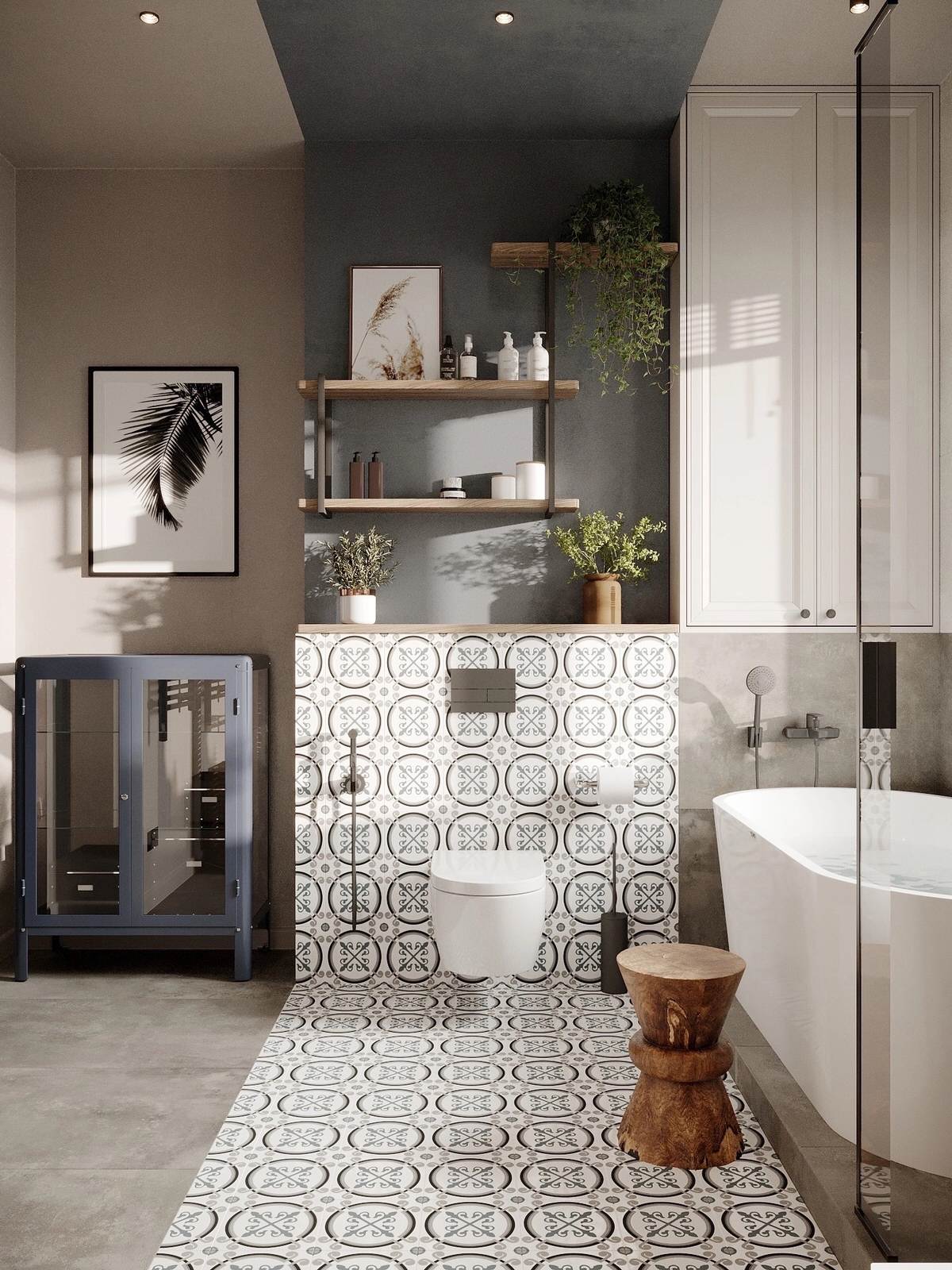 Ванная комната в скандинавском стиле, г. Ярославль.