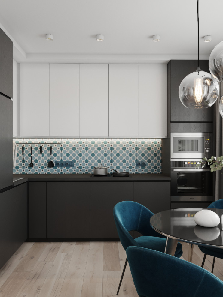 Квартира для Молодой пары.Синее настроение.