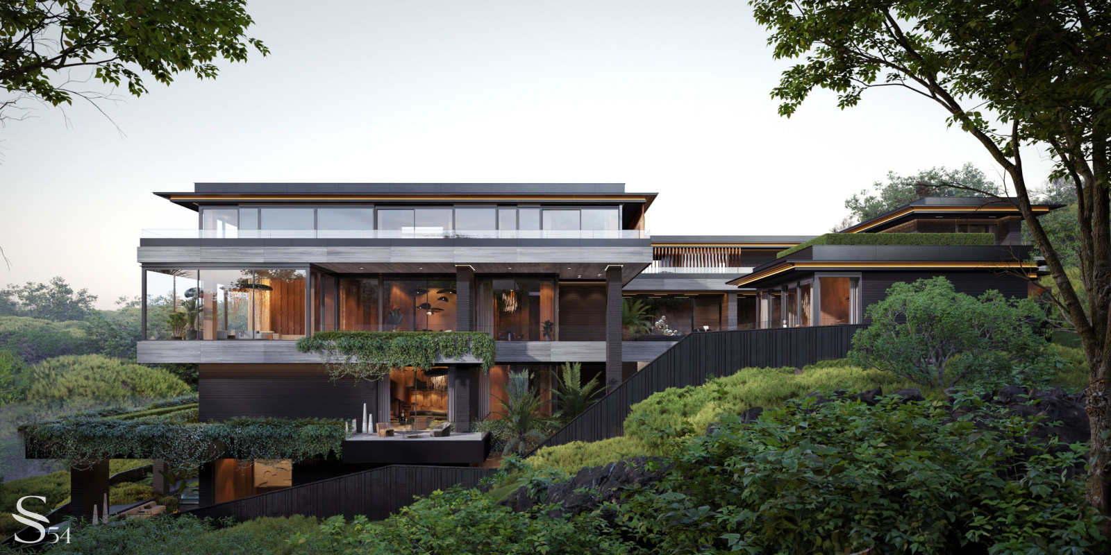 Архитектурный проект четырехэтажного дома на Филиппинах