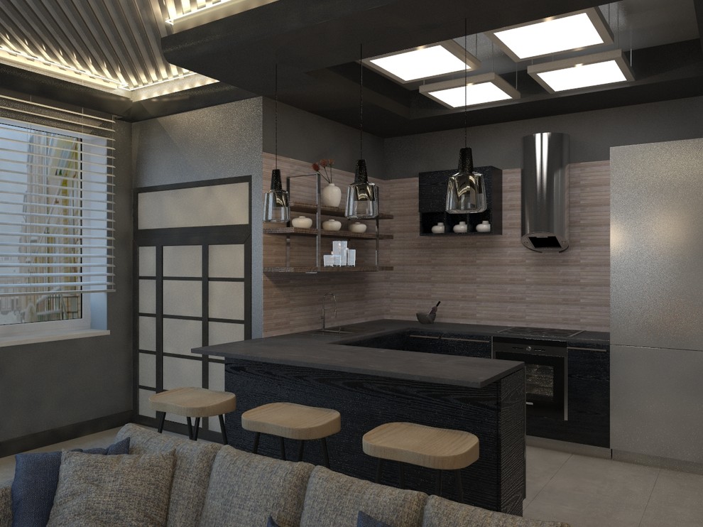 Дизайн-проект интерьера коттеджа Вяземское 160 кв.м