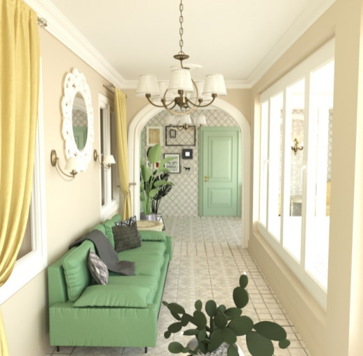 Дизайн зоны барбекю, басена