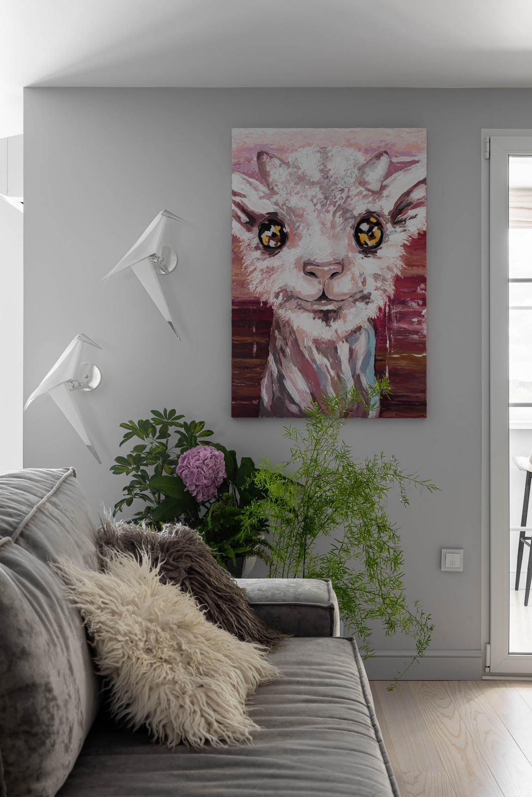 Квартира в синих тонах