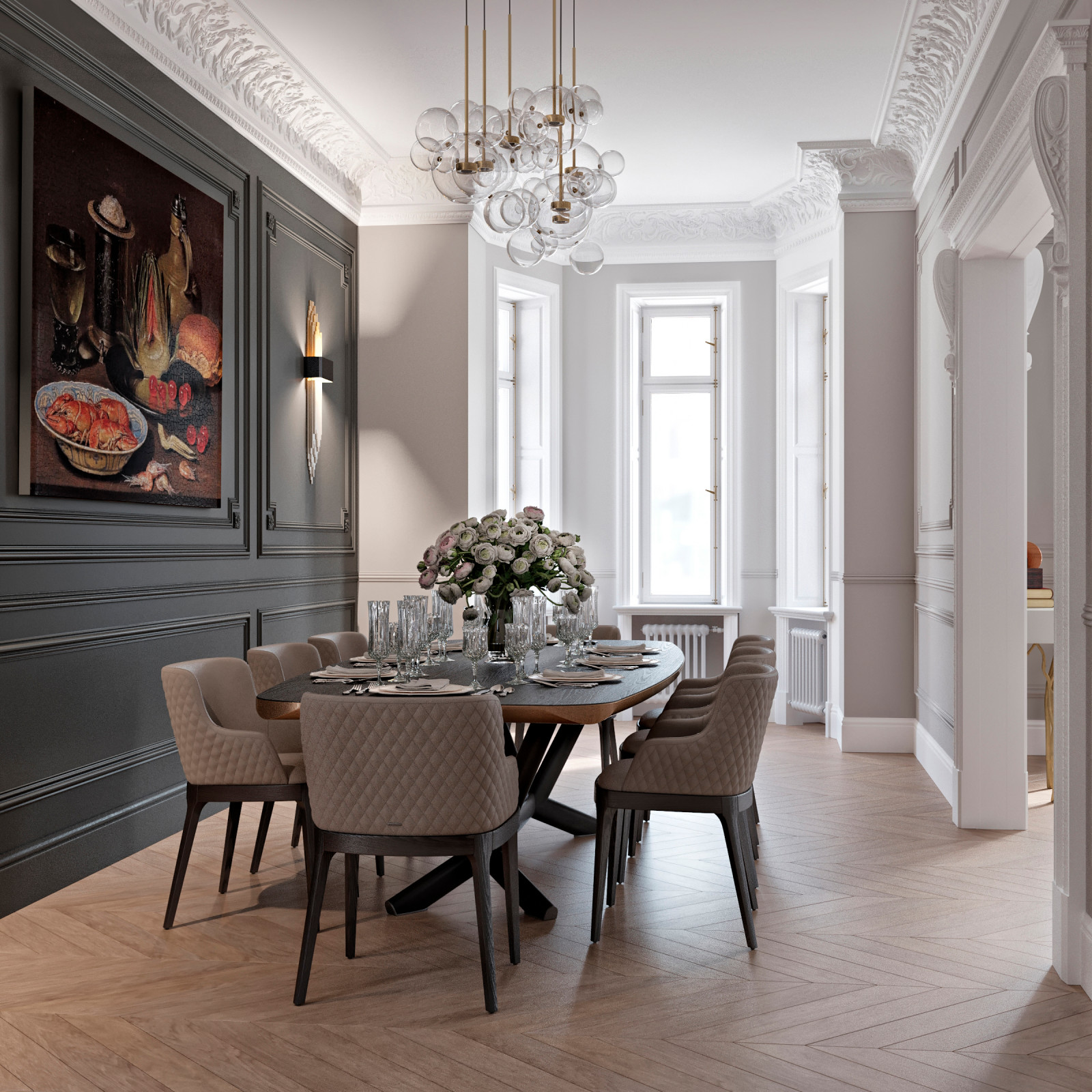 Квартира в историческом центре Петербурга 140 м2