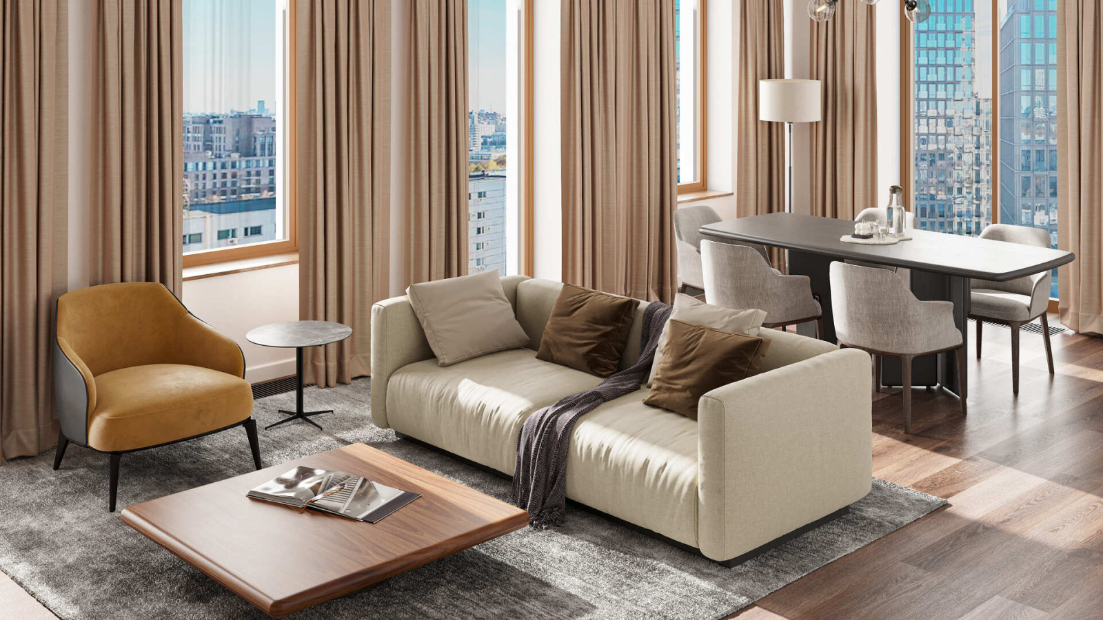 Квартира в жилом комплексе на Мосфильмовской