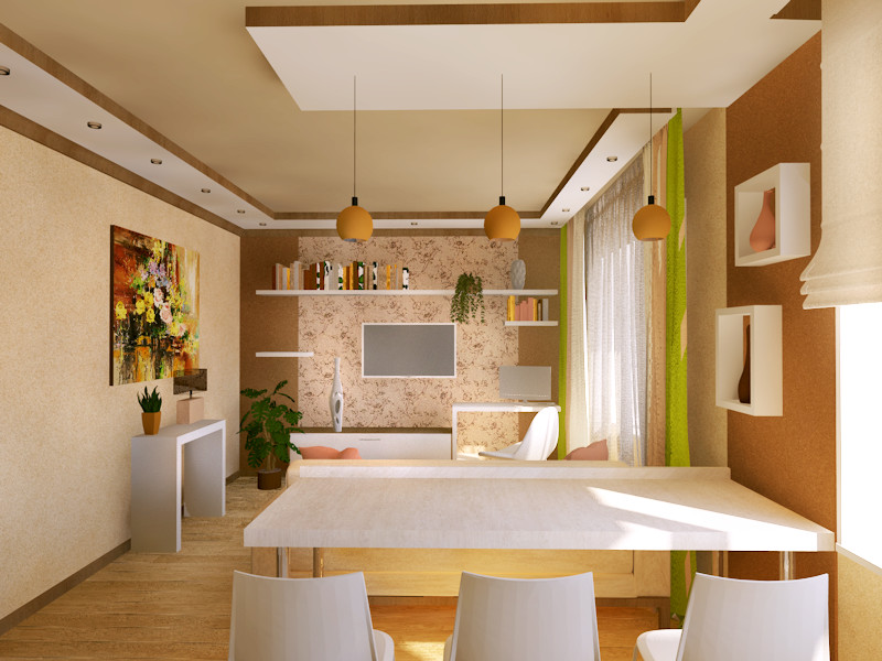 Обложка проекта: Кухня-гостиная в г. Великий Новгород