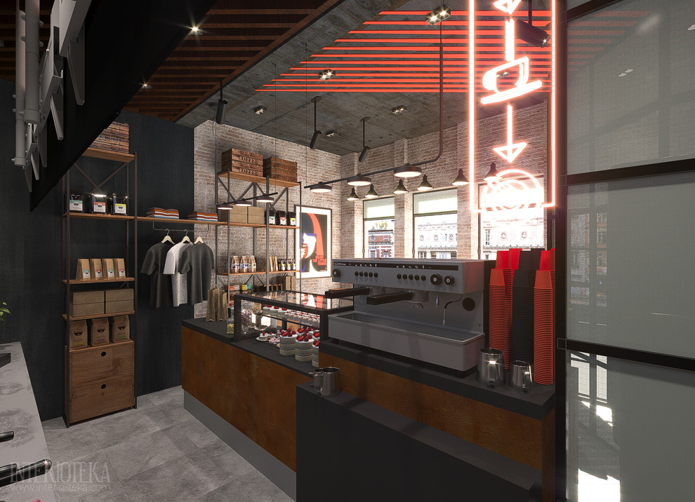Дизайн интерьера кофейни «Coffee face» в Санкт-Петербурге