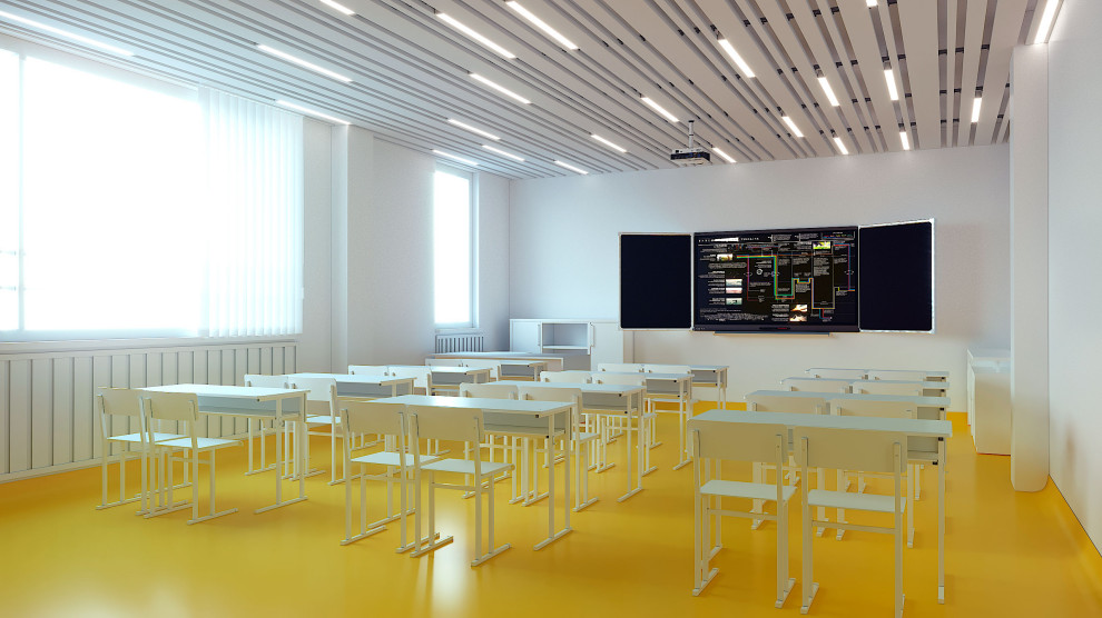 Интерьер школы на 1100 мест