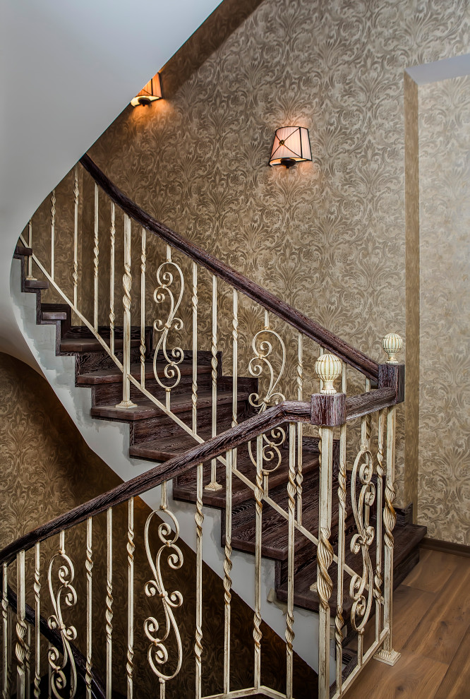 Лестница, кованое ограждение, фабрика Grande forge (Франция), коллекция Традиция