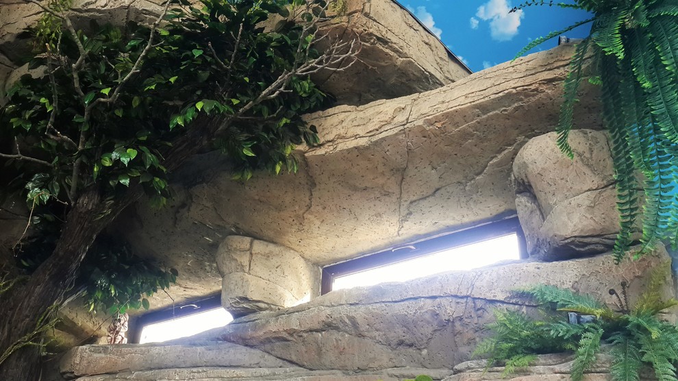 Искусственные скалы.