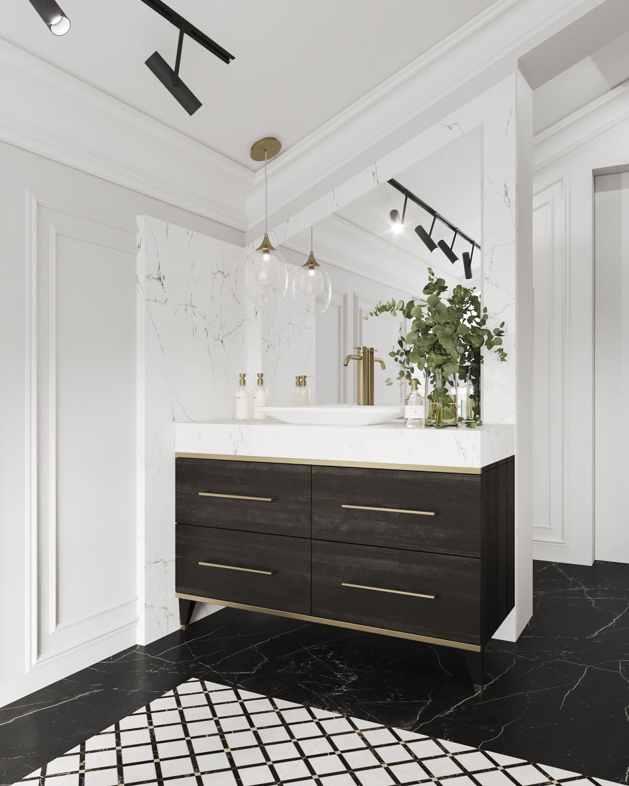 Фахверковый дом на 300 м2, в стиле ар-деко