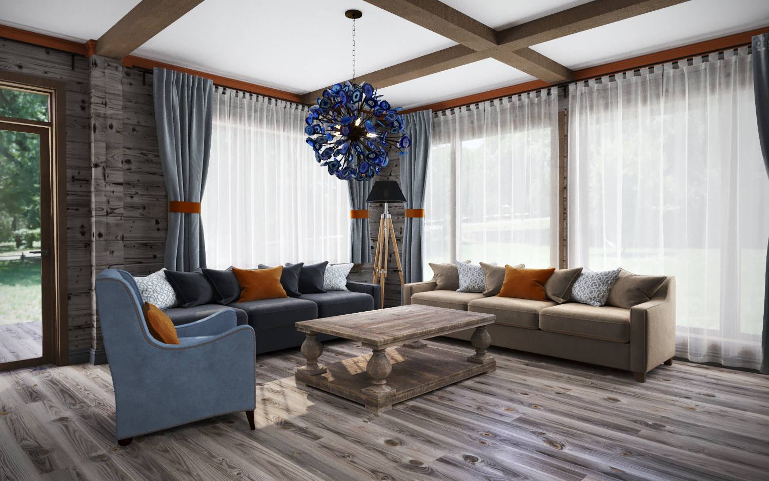 Обложка проекта: Дом из бруса в Подмосковье